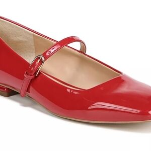 FRANCO  SARTO RED PATENT MARY-JANE LOW HEEL  SIZE  9 1/2  NWOB